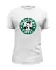 Заказать мужскую футболку в Москве. Футболка базовая Shanbucks Coffee от prettydisaster - готовые дизайны и нанесение принтов.