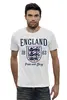 Заказать мужскую футболку в Москве. Футболка базовая Сборная Англии от geekbox - готовые дизайны и нанесение принтов.