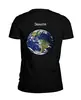 Заказать мужскую футболку в Москве. Футболка базовая Человек с планеты Земля от alena18 - готовые дизайны и нанесение принтов.