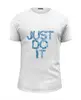 Заказать мужскую футболку в Москве. Футболка базовая Just do it от YellowCloverShop - готовые дизайны и нанесение принтов.