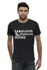 Заказать мужскую футболку в Москве. Футболка базовая "Fabulous Human Being" от Михаил - готовые дизайны и нанесение принтов.