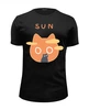 Заказать мужскую футболку в Москве. Футболка базовая "Солнце" от aaa.kus28@gmail.com - готовые дизайны и нанесение принтов.