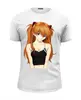 Заказать мужскую футболку в Москве. Футболка базовая  Evangelion Asuka от cigaretko - готовые дизайны и нанесение принтов.