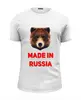 Заказать мужскую футболку в Москве. Футболка базовая Made in Russia от ZVER  - готовые дизайны и нанесение принтов.