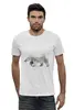 Заказать мужскую футболку в Москве. Футболка базовая Полярный медведь (двойная экспозиция) от goljakovai@mail.ru - готовые дизайны и нанесение принтов.