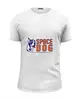 Заказать мужскую футболку в Москве. Футболка базовая Space Dog от Leichenwagen - готовые дизайны и нанесение принтов.