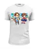 Заказать мужскую футболку в Москве. Футболка базовая Street Fighter #mini Chuni & Sakura от StreetMag - готовые дизайны и нанесение принтов.