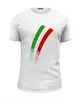 Заказать мужскую футболку в Москве. Футболка базовая Италия - Коллекция "I Love Italy" от СмурФасон - готовые дизайны и нанесение принтов.