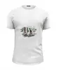 Заказать мужскую футболку в Москве. Футболка базовая Кошки на прогулке от T-shirt print  - готовые дизайны и нанесение принтов.