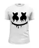 Заказать мужскую футболку в Москве. Футболка базовая Marshmello от weeert - готовые дизайны и нанесение принтов.