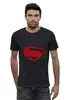 Заказать мужскую футболку в Москве. Футболка базовая Бэтмен против Супермена от cherdantcev - готовые дизайны и нанесение принтов.
