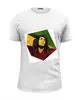 Заказать мужскую футболку в Москве. Футболка базовая Bob Marley от Alexander Volkov Lixolese - готовые дизайны и нанесение принтов.