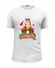 Заказать мужскую футболку в Москве. Футболка базовая Santa Claus is coming to town от balden - готовые дизайны и нанесение принтов.