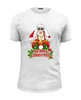 Заказать мужскую футболку в Москве. Футболка базовая Santa Claus is coming to town от balden - готовые дизайны и нанесение принтов.