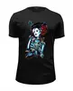Заказать мужскую футболку в Москве. Футболка базовая Skeleton Girl от Leichenwagen - готовые дизайны и нанесение принтов.