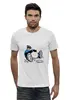 Заказать мужскую футболку в Москве. Футболка базовая Смешная панда от T-shirt print  - готовые дизайны и нанесение принтов.