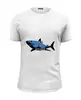 Заказать мужскую футболку в Москве. Футболка базовая like the shark от DenTen - готовые дизайны и нанесение принтов.