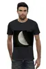 Заказать мужскую футболку в Москве. Футболка базовая Moon Dark - Луна Темная   от Wikel - готовые дизайны и нанесение принтов.
