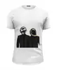 Заказать мужскую футболку в Москве. Футболка базовая Daft Punk - Electoma  от KinoArt - готовые дизайны и нанесение принтов.