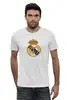 Заказать мужскую футболку в Москве. Футболка базовая "Реал Мадрид" от dobryidesign - готовые дизайны и нанесение принтов.
