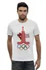 Заказать мужскую футболку в Москве. Футболка базовая Олимпиада 1980 от balden - готовые дизайны и нанесение принтов.