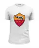 Заказать мужскую футболку в Москве. Футболка базовая FC Roma от THE_NISE  - готовые дизайны и нанесение принтов.