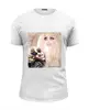 Заказать мужскую футболку в Москве. Футболка базовая Леди Гага здесь и там... от FunnyLara - готовые дизайны и нанесение принтов.