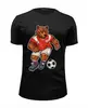 Заказать мужскую футболку в Москве. Футболка базовая Футболист от T-shirt print  - готовые дизайны и нанесение принтов.