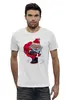 Заказать мужскую футболку в Москве. Футболка базовая Santa Snowboard от balden - готовые дизайны и нанесение принтов.