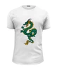 Заказать мужскую футболку в Москве. Футболка базовая Зеленый дракон - символ 2024 от Nos  - готовые дизайны и нанесение принтов.