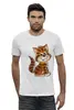 Заказать мужскую футболку в Москве. Футболка базовая котенок от nastays - готовые дизайны и нанесение принтов.