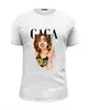 Заказать мужскую футболку в Москве. Футболка базовая леди Гага от Татьяна - готовые дизайны и нанесение принтов.