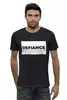 Заказать мужскую футболку в Москве. Футболка базовая Defiance от THE_NISE  - готовые дизайны и нанесение принтов.