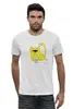 Заказать мужскую футболку в Москве. Футболка базовая Солнечный кот от galkagalka - готовые дизайны и нанесение принтов.