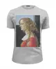 Заказать мужскую футболку в Москве. Футболка базовая Sandro Botticelli - Portrait of Simonetta Vespucci от KinoArt - готовые дизайны и нанесение принтов.