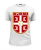 Заказать мужскую футболку в Москве. Футболка базовая Сборная Сербии от geekbox - готовые дизайны и нанесение принтов.