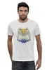 Заказать мужскую футболку в Москве. Футболка базовая Полигональный орёл от oldman - готовые дизайны и нанесение принтов.