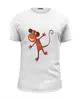 Заказать мужскую футболку в Москве. Футболка базовая Веселая обезьяна от denis01001 - готовые дизайны и нанесение принтов.