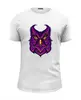Заказать мужскую футболку в Москве. Футболка базовая Ночная Сова (Owl) от trugift - готовые дизайны и нанесение принтов.
