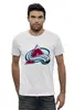 Заказать мужскую футболку в Москве. Футболка базовая Colorado Avalanche от Vinli.shop  - готовые дизайны и нанесение принтов.