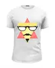 Заказать мужскую футболку в Москве. Футболка базовая  Triangular Face от ZakonVash - готовые дизайны и нанесение принтов.