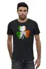 Заказать мужскую футболку в Москве. Футболка базовая Ирландский трилистник от printik - готовые дизайны и нанесение принтов.