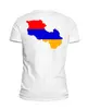 Заказать мужскую футболку в Москве. Футболка базовая Карта Армении от ar_lev - готовые дизайны и нанесение принтов.