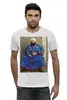 Заказать мужскую футболку в Москве. Футболка базовая Хан на белом от nik.ibr@yandex.ru - готовые дизайны и нанесение принтов.
