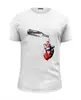 Заказать мужскую футболку в Москве. Футболка базовая Сердце от Тот Самый - готовые дизайны и нанесение принтов.