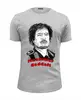 Заказать мужскую футболку в Москве. Футболка базовая Муаммар Каддафи от Leichenwagen - готовые дизайны и нанесение принтов.