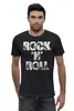 Заказать мужскую футболку в Москве. Футболка базовая Rock N Roll от Leichenwagen - готовые дизайны и нанесение принтов.