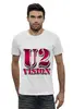 Заказать мужскую футболку в Москве. Футболка базовая рок -группа U2 от Fedor - готовые дизайны и нанесение принтов.
