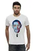 Заказать мужскую футболку в Москве. Футболка базовая Барак Обама от Vinli.shop  - готовые дизайны и нанесение принтов.