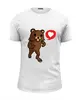 Заказать мужскую футболку в Москве. Футболка базовая pedobear loves you от Мурад Мокран - готовые дизайны и нанесение принтов.